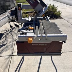 Tile saw and stand