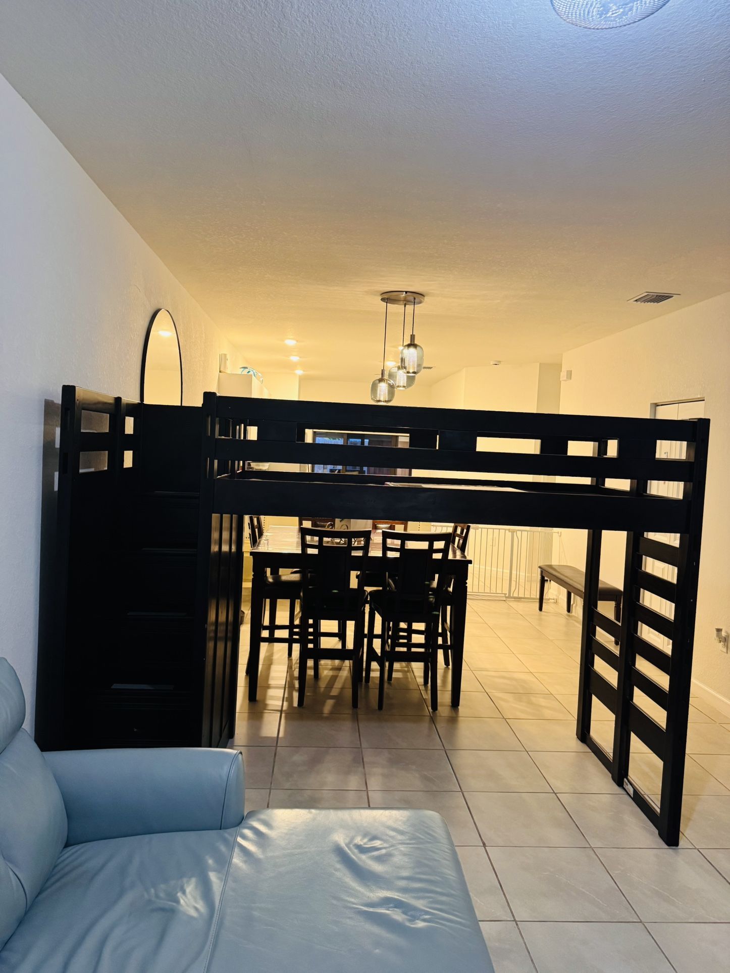 Kids Creekside Charcoal Twin Step Loft