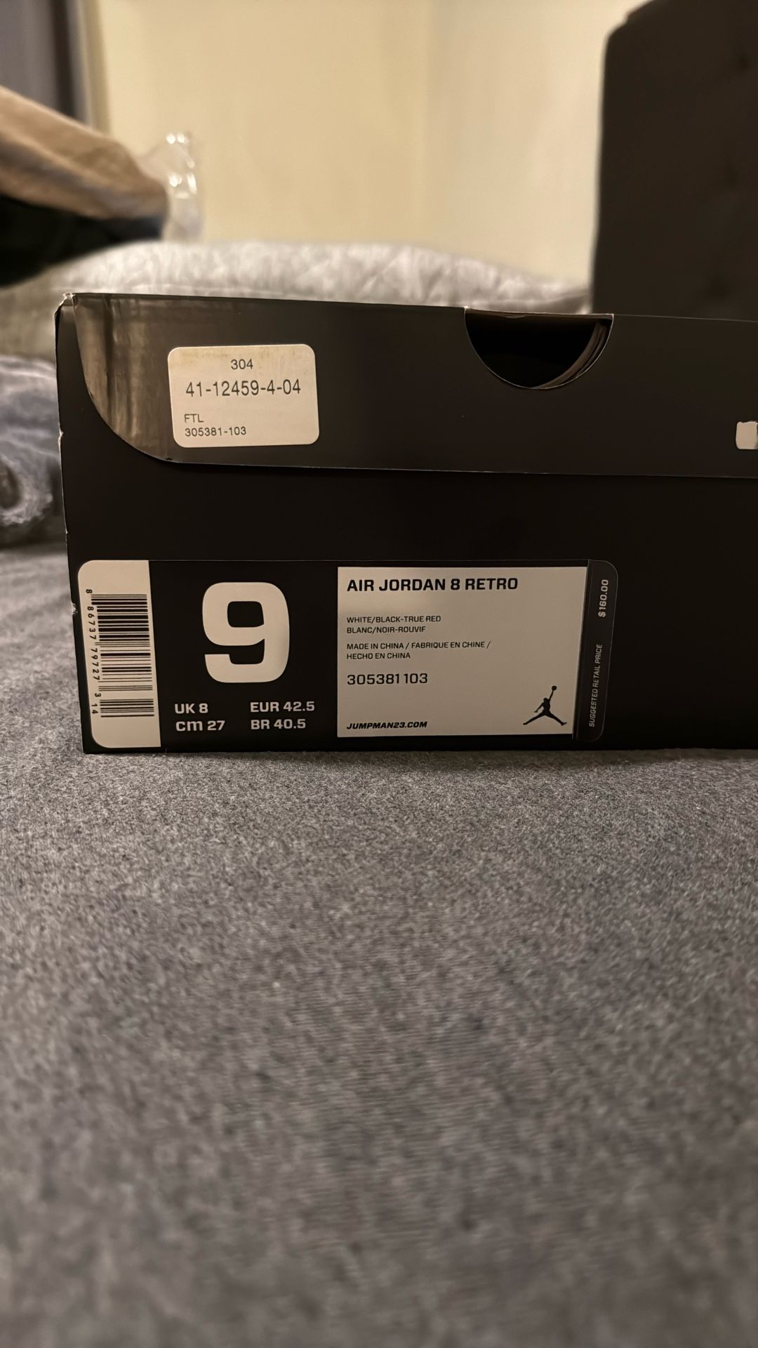 Jordan Retro 8 Bugs Bunny Sz9 2013