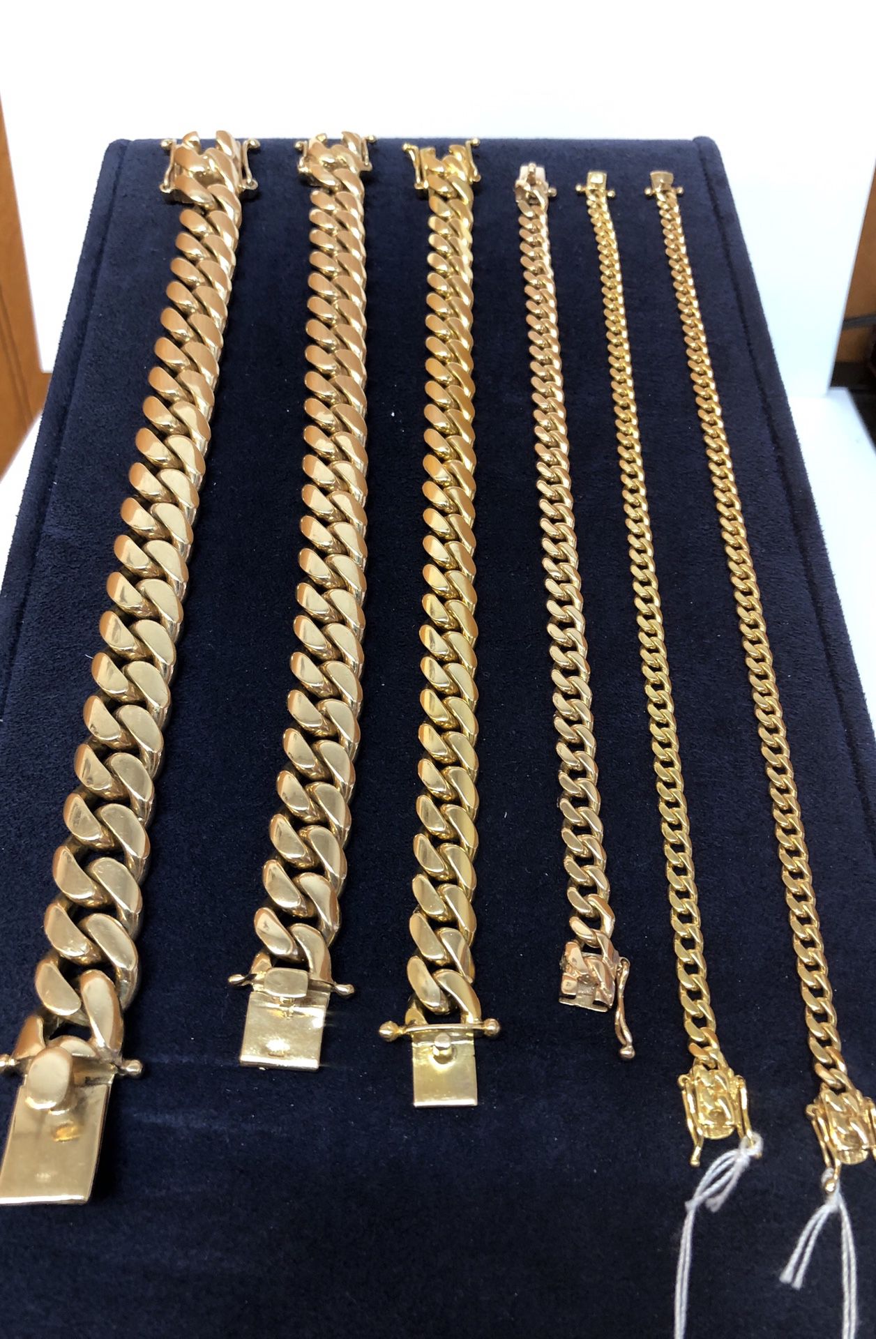 10k 14k 18k 💰 Gold Miami Style Solid Gold Cuban Link Bracelet