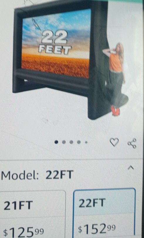 22 ft Outdoor Inflatable Projector Screen