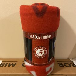 Brand New Alabama Crimson Tide Fleece Throw 