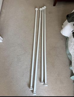 5 adjustable cortain rods