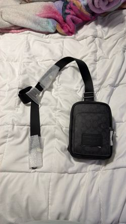coach men’s purse Racer Sling Pack In Signature Canvas