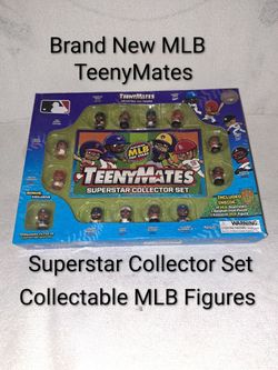 Brand New MLB TeenyMates Baseball Superstar Collector Set