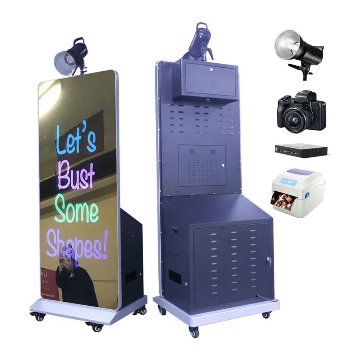 Like New 76 Inch Portable Photo Booth