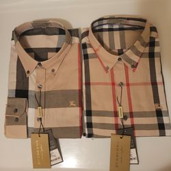 LG & XL BURBERRY BUTTON UPS $100 EACH!