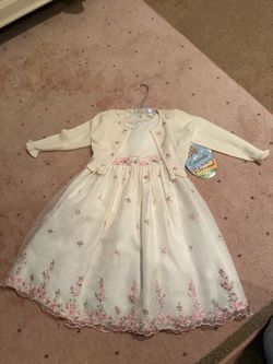 Cinderella Girls Floral Dress and Cardigan Set
