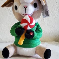 Gemmy Holiday Animated Goat with Lollipop Sings "Up on the Housetop" Christmas
