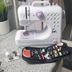 Sewing Machine for Beginner Multi-Functional Portable Machine with 12 Built-in Stitches
