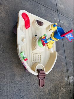 Little tikes water table, toys and two inflatable baby items