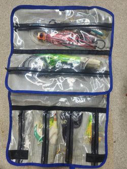 Fishing Lure Roll Bag with Lures