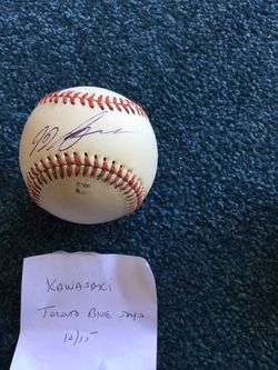 Kawasaki signed baseball Toronto baseball