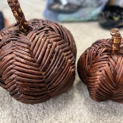 Pumpkin decor sturdy ratan material