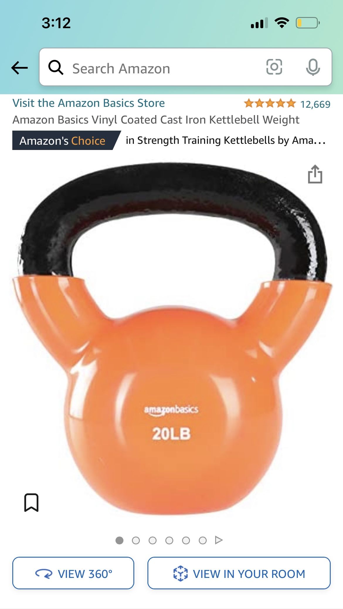 Kettlebell 20lbs 