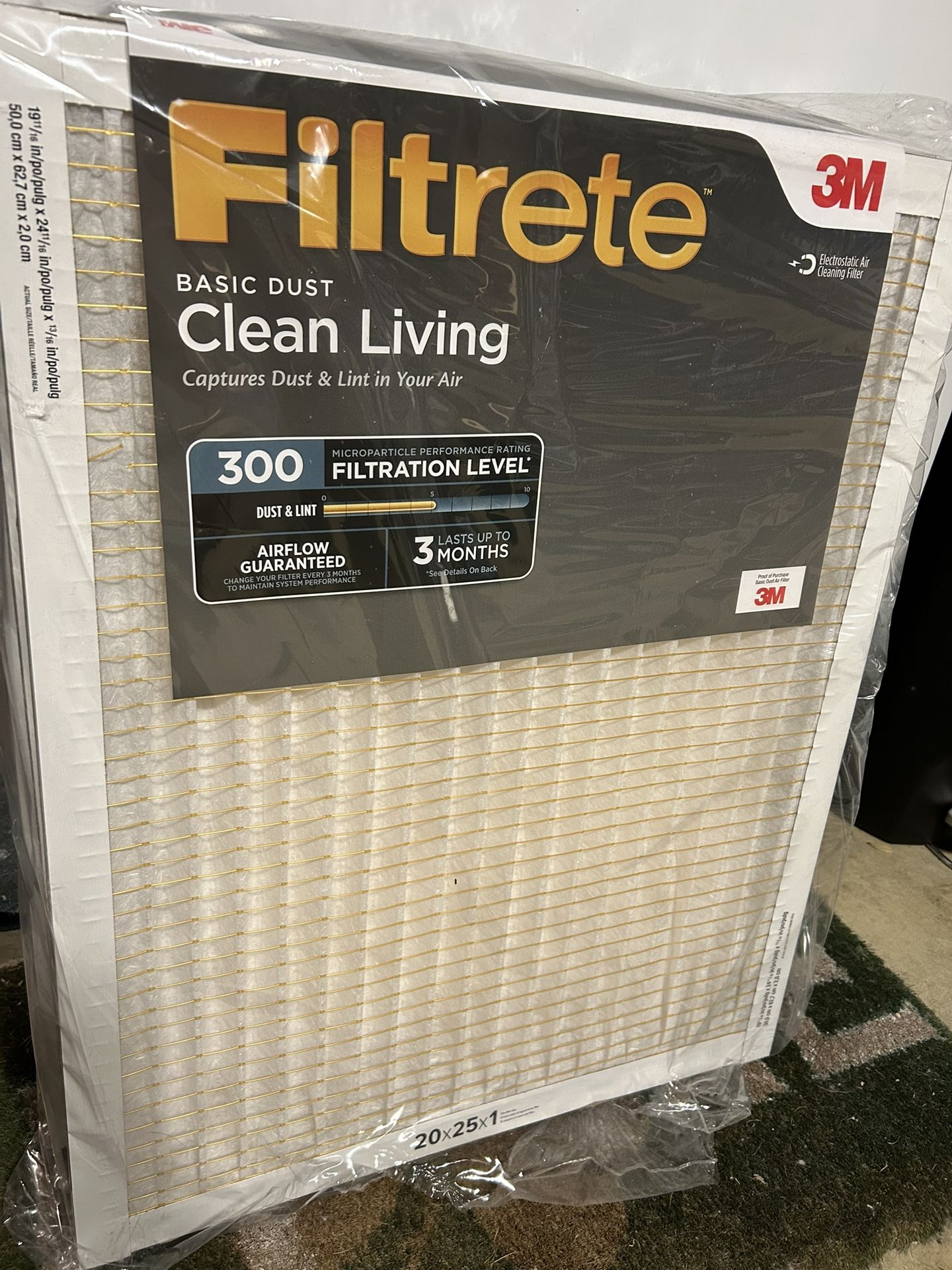 3M Filtrete — 5 Brand New Filters 20x25x1