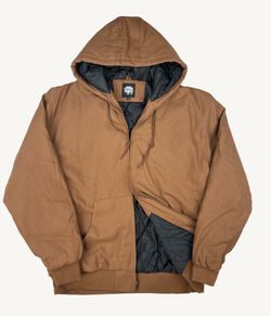 Buffalo Outdoor Canvas Bomber Insulated Hooded Jacket - Large -25$