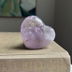 Amethyst Heart Carving ( firm on price )