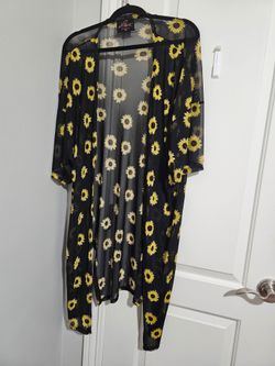 One size sunflower kimono