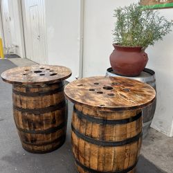 Clean And Stained Whiskey Barrels For Sale