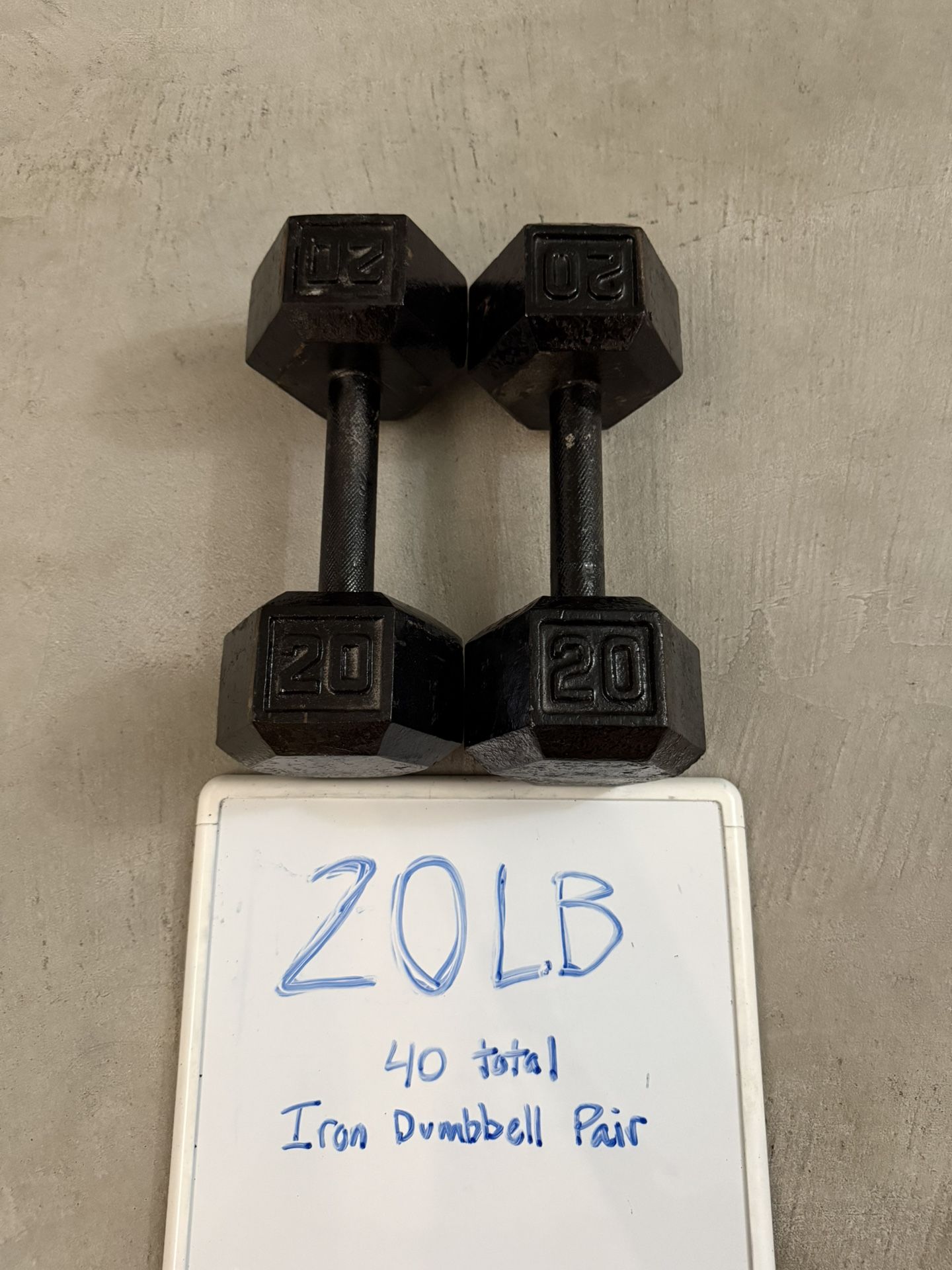 20LB Iron Dumbbells