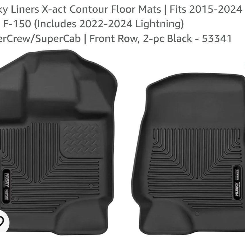 Husky Liners X-act Contour Front Floor Liners 53341 for 2015-21 Ford F150 Husky Liners X-act Contour Front Floor Liners 53341 for 2015-21 Ford F150