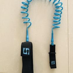 SurfStow Sup Leash Coiled Blue Color