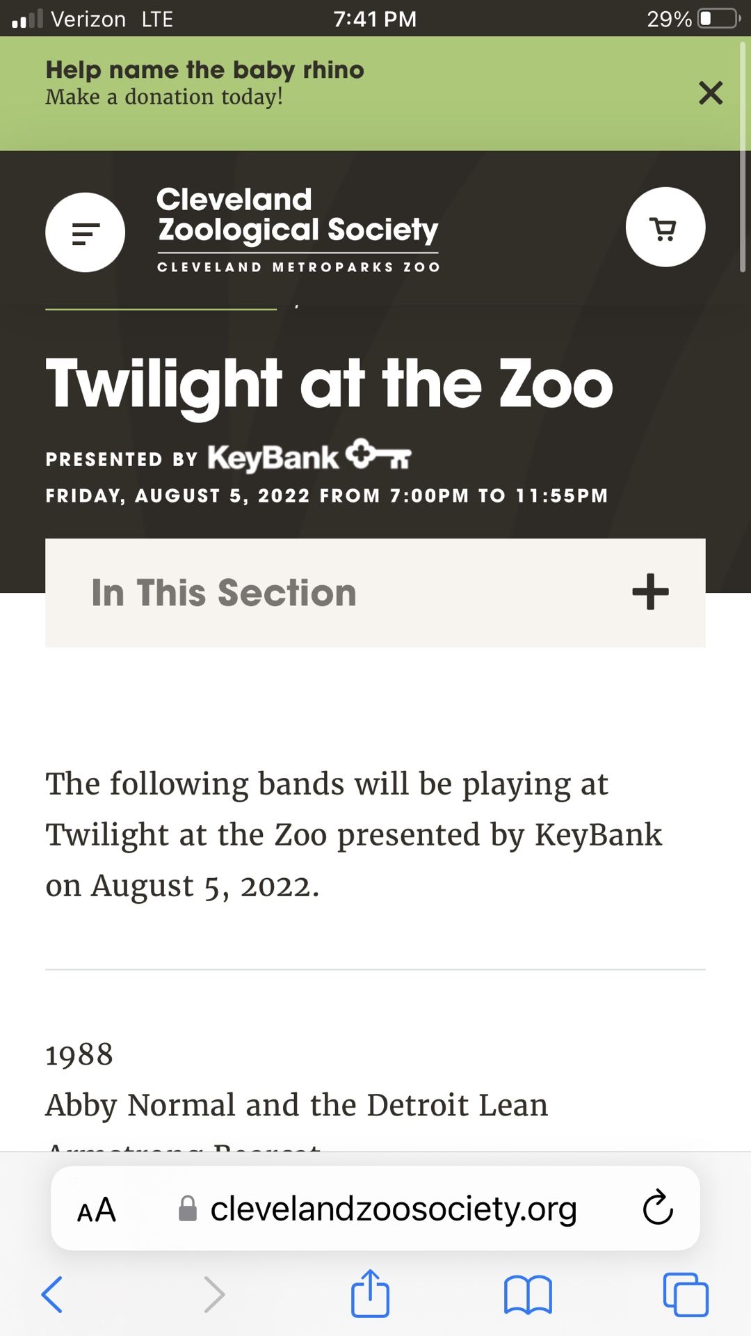 Twilight At The zoo VIP 8/5/2022
