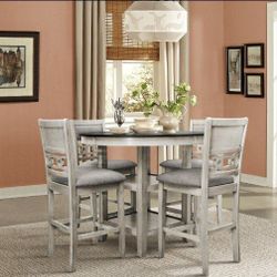 Luxurious Contemporary Counter Height Dining Set