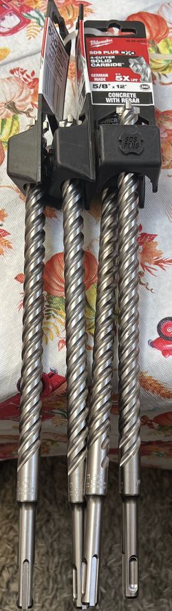 5/8 in. x 12 in. 4-Cutter SDS-PLUS Carbide Drill Bit