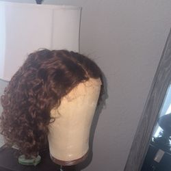8” Curly Black Human Hair 