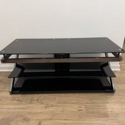 Maxim Magazine Tempered Glass TV Stand 