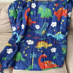 Weighted Dinosaur Blanket 