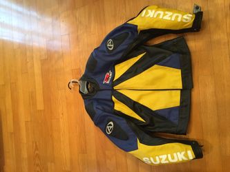 Leather alpine Suzuki jacket