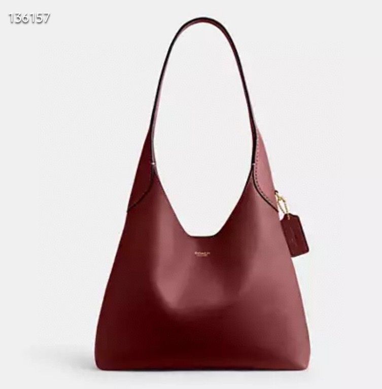 Firm Price Authentic Coach Brooklyn 28 Tote Dark Ruby