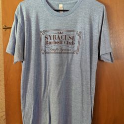 Syracuse CrossFit T-shirt Large Barbell 