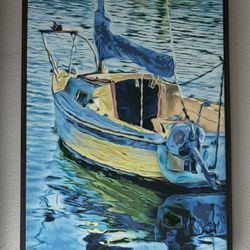 Abstract Boat Painting