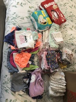 Ropa De Recién Nacida Y Pañales NB Y También Una Caja De Pañales De #1 Con 200 Pañales Todo Buen Estado