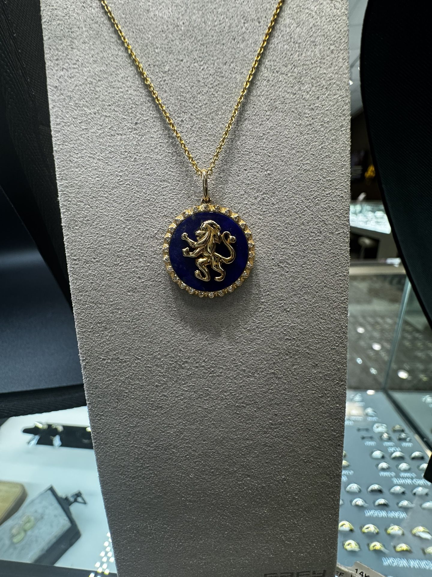 14k Lapis Lazuli Pendant