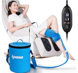 IPOW Ice Machine for Knee 3-Speed Flow & 6-Level Timer Adjustable Cold System