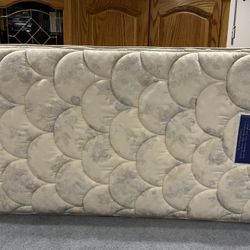 Twin Sleigh Bed Frame From  Ashley Furniture And Twin Serta Mattress
