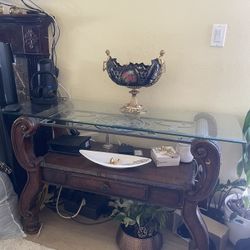 Console Table Accent Sofa Table Wood Entryway Table Decorative Hallway Table 