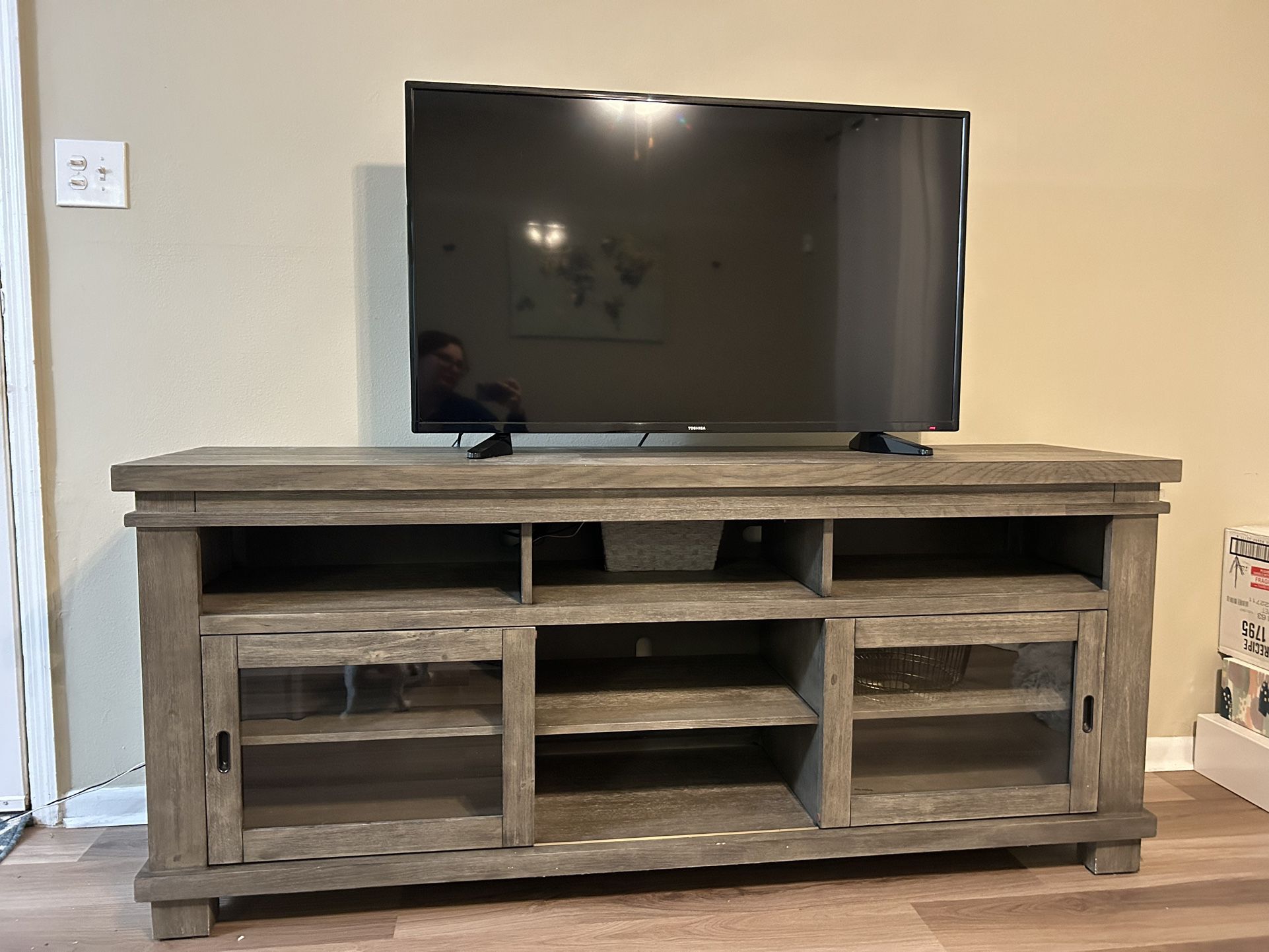 74in Grey Tribeca TV Stand/Media Console
