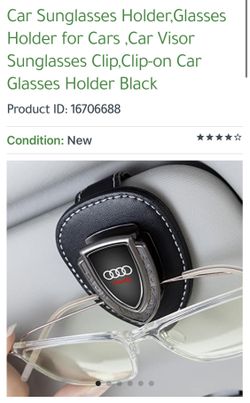AUDI Leather SunGlasses 👓 Car Visor Holder