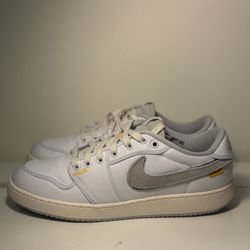 Union Jordan 1 Low Ajko White Canvas Size 13 Used