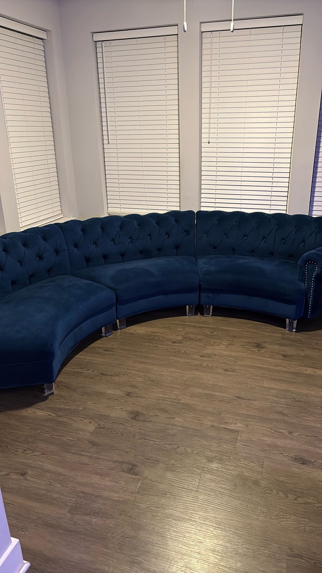 BLUE SECTIONAL COUCH