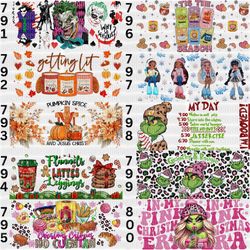 Thanksgiving UV DTF 16 Oz Cup Wrap