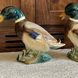 Vintage Mallard Ceramic Ducks