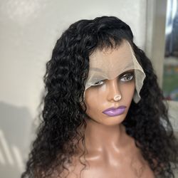 Pre-plucked Water Wave Wig