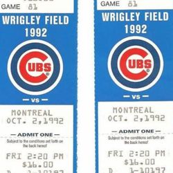 Cubs ticket